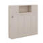Grand lit escamotable avec commode avec tablette de rangement et armoires, commode escamotable escamotable escamotable