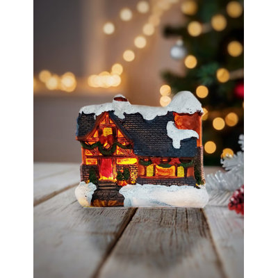 Brown House. Christmas Village  F07-N1-1-6542-2A