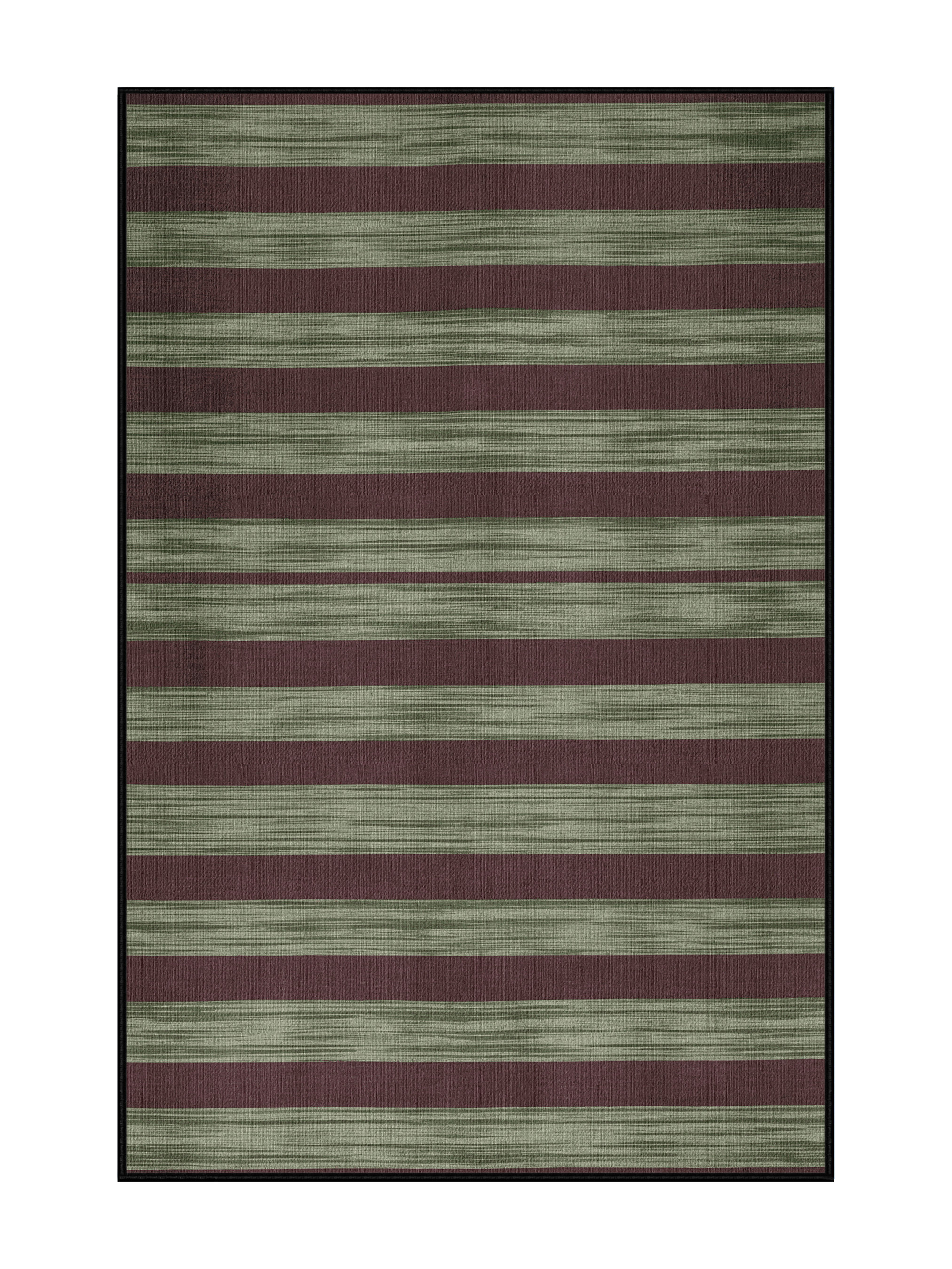 Long Horizontal Rug Rosecliff Heights Machine Washable Horizontal Stripes Black Area Rug ...