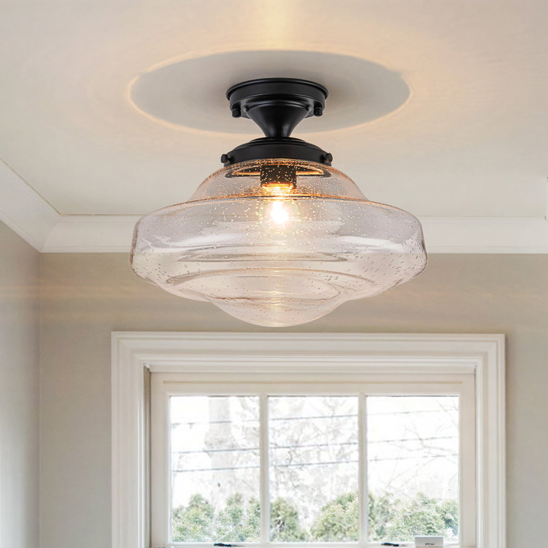 Plafonnier semi-encastré 1 lumière l 13 po