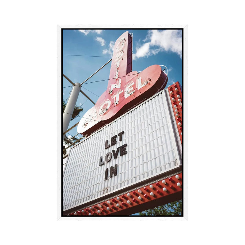 Let Love In II by Bethany Young - Print on Canvas, 101.6cm H x 66.04cm W x 3.81cm D, White Framed