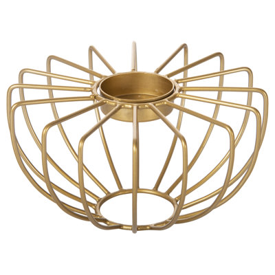 3.9'' H Iron Tabletop Tealight Holder