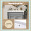 Meuble-lavabo moderne 24 po avec lavabo supérieur et armoire de rangement-969356752