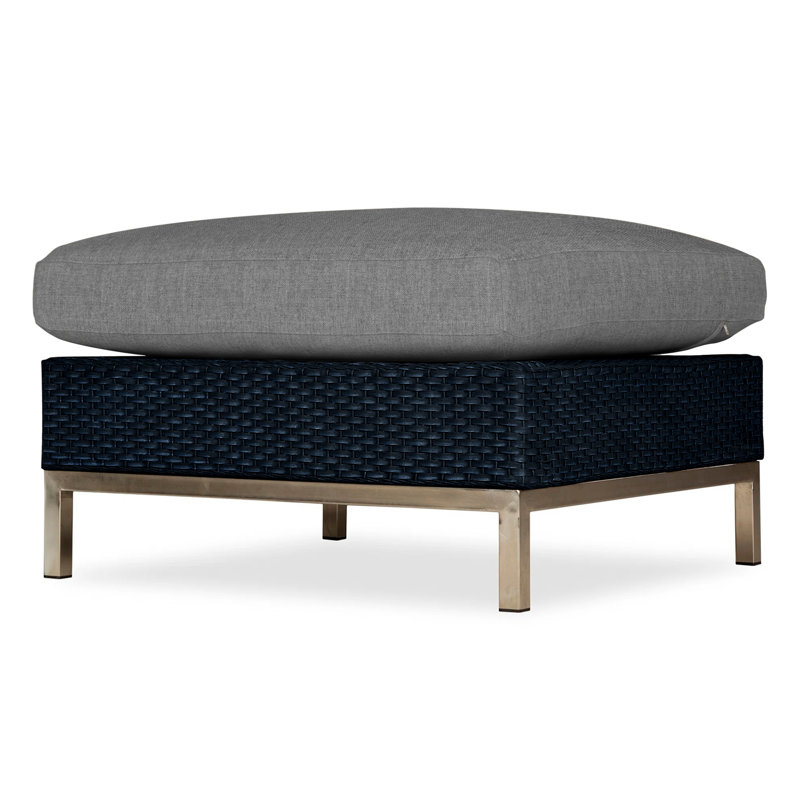 Elements Outdoor Ottoman, Cottage Pepper, Ebony