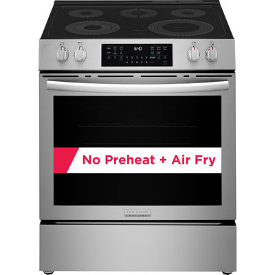 30" Front Control Electric Range with Total Convection