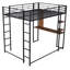 Lit mezzanine en métal avec 2 tablettes et un bureau-1440128863