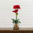 Amaryllis Silk Arrangement with Vase