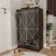 Armoire à miroir Elegant Decor, armoire à miroir avec rangement à double porte, armoire à chaussures