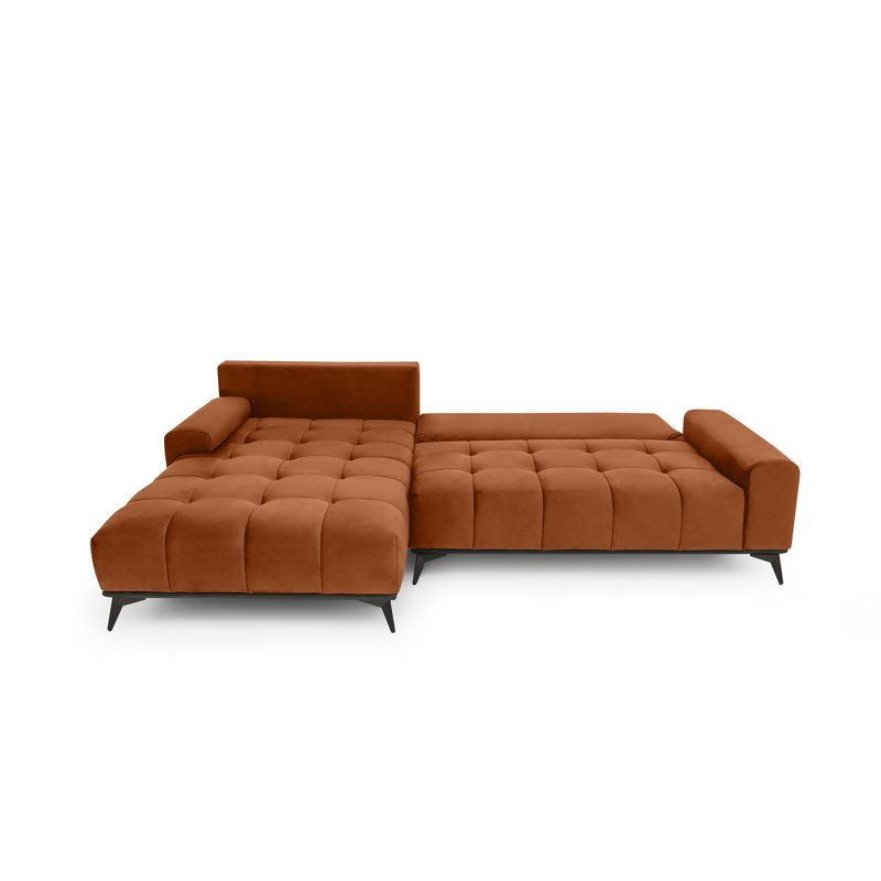 5 Seater Corner Sofa, Orange