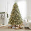 Arbre de Noël vert avec support, non pré-éclairé et pré-éclairé, 14 tailles disponibles-1577673319-1577673312