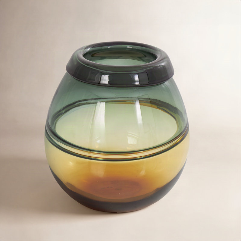 Winson Glass Table Vase, 9" H x 8" W x 8" D