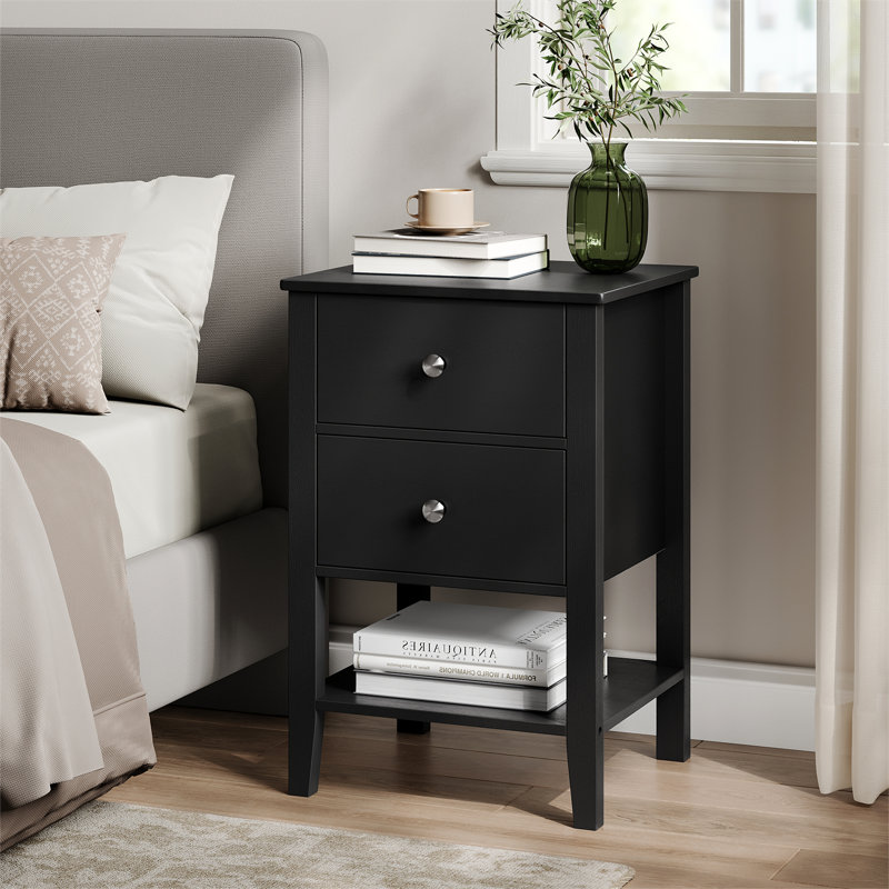 Annebeth 40 cm W Bamboo / Rattan Bedside Table