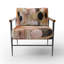 Chaise rembourrée avec accoudoirs à motif abstrait géométrique Afro Dream III-1506112173