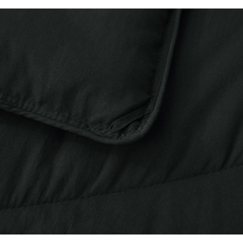 Washed Microfiber Bedding Honeycomb Comforter Set, Black, Oversized Queen Comforter + 2 Standard Shams