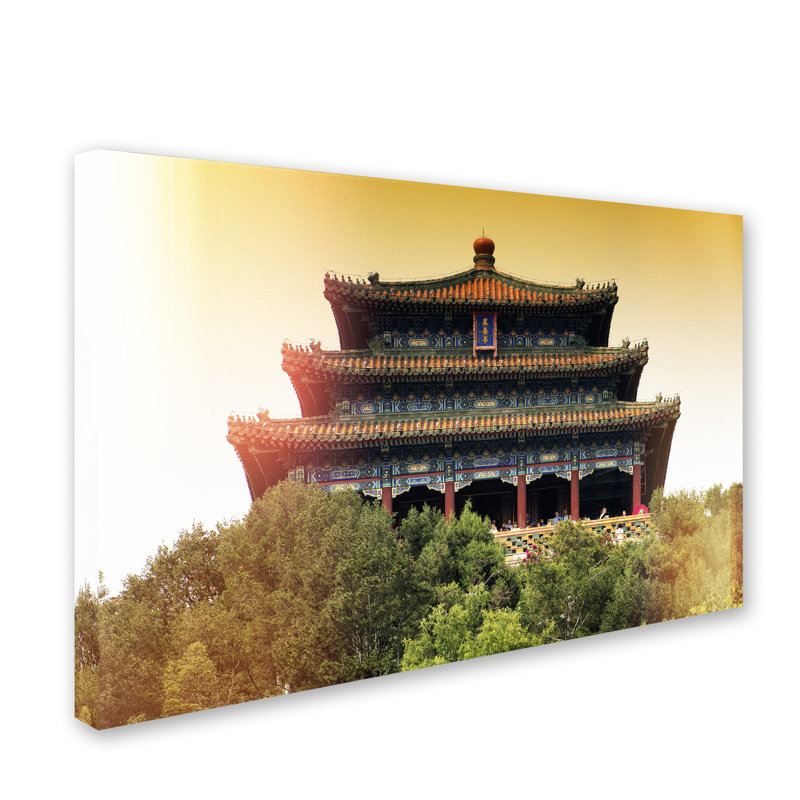 "Lights Temple" by Philippe Hugonnard Photographic Print on Wrapped Canvas, 30" H x 47" W x 2" D