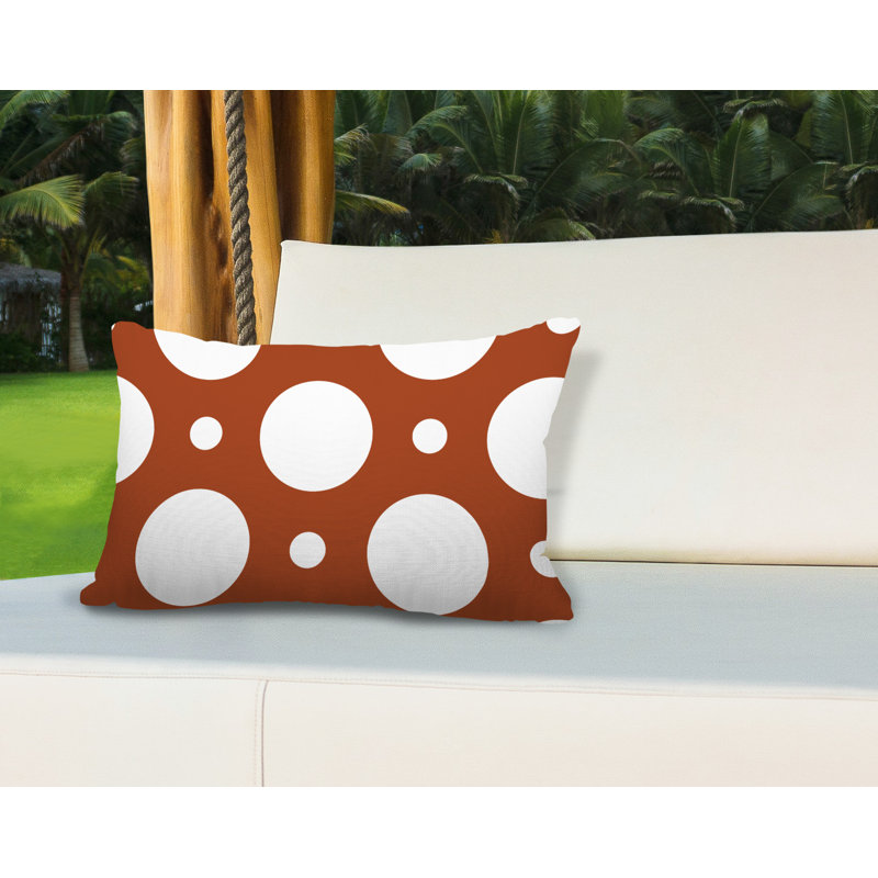 Housse et insert de coussin rectangulaire d'extérieur Fisk, Épice