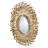 27" In Sunburst Design Wall Mirror