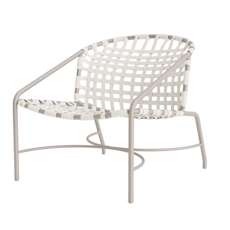 Kantan Outdoor Lounge Chair, Dove Smooth/White Lite