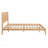 Mid-Century Modern King Size 12 Inch Bamboo Wood Platform Bed With Wood Slat Metal Support, No Box Spring Needed, Easy Assembly, Natural-649038831-649038826