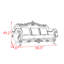 Canapé en tissu de luxe américain-284552050