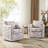 Nicha Floral Upholstered Slipcovered Swivel Barrel Chair (Set Of 2)-94342430