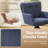 Modern Upholstered Swivel Armchairs with Tufted Back, Metal Legs-710757316