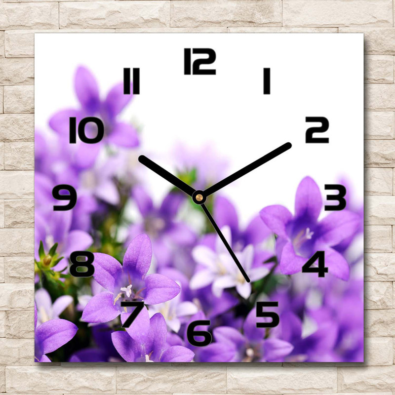 Jo-Ann Glass Wall Clock, Black