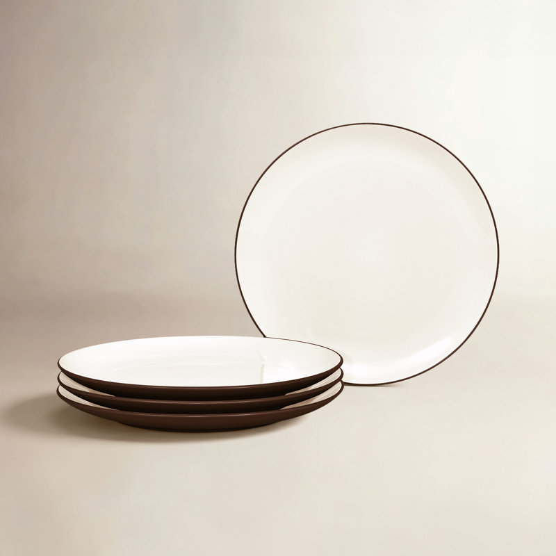 Noritake Colorwave Coupe Dinner Plates, 10-1/2", Chocolate