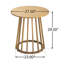 Ensemble repas d'extérieur 3 pièces en bois d'acacia avec coussins crème