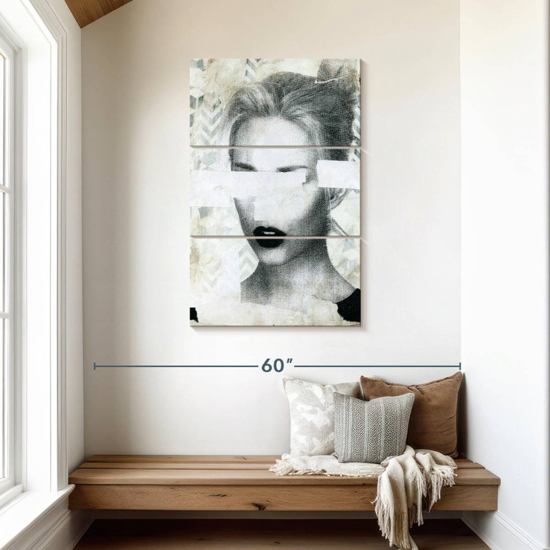 Leisha déchiré I, H 45 po x l 28 po