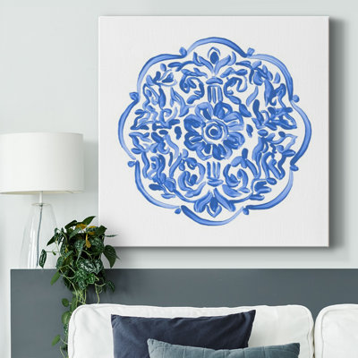 Porcelaine médaillon IV sur toile