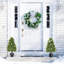 Topiaire artificiel, faux arbuste en pot en plastique noir-728354304-673287580