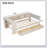 Wood Platform Bed With Storage Shelves, Drawers, Charging Station And Upholstered Headboard-607185807-607185806