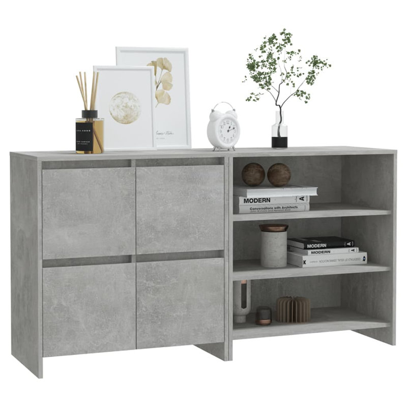 Giovannah 29.5cm Sideboard, Concrete Grey