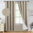 100% Blackout Linen Curtains,Room Darkening Grommet Drapes for Bedroom with White Liner-176371978-194310711