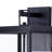 Transparent Glass Black 3 Light Outdoor Lamp(Set Of 2)-1794479430-1792506046