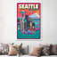 Seattle Pop Art Travel by Jim Zahniser - Print on Canvas-1790993961-1790993958