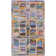 Anaheim Hand Tufted Cotton/Jute Geometric Rug in Purple/Dark Blue/Red