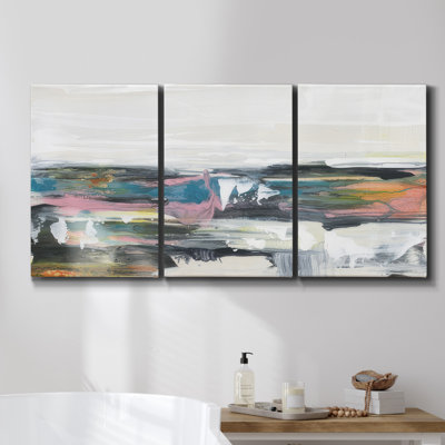 Pastel Western Vista II - Toile encadrée multi-pièces