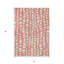 Tapis extérieur lavable abstrait saumon et ivoire 3 pi x 5 pi