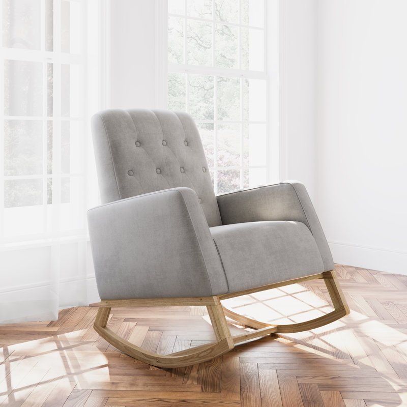 Northern Lights Nursery Rocker, Natural, Steel Polyester Blend