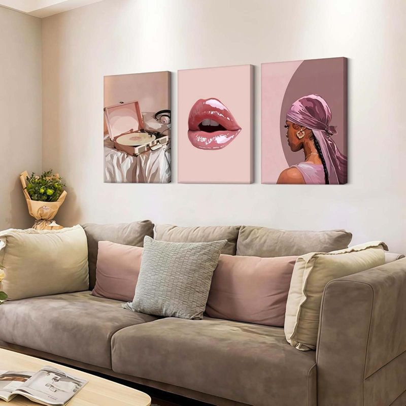 3 Piece Wrapped Canvas Print, 60cm H x 40cm W