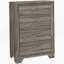 Commode à 4 tiroirs en chêne brun