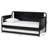 Baxton Studio Lucera Bobbin Daybed With Rolling Trundle - Wooden Bed Frame With Turned Spindle Detailing, Classic Style Sofa Bed For Bedroom Or Guest Room, Twin, Black-927458268