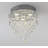 Transitional 4 Light Crystal Flush Mount-1215086211