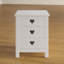 Amori bedside table with 3 drawers