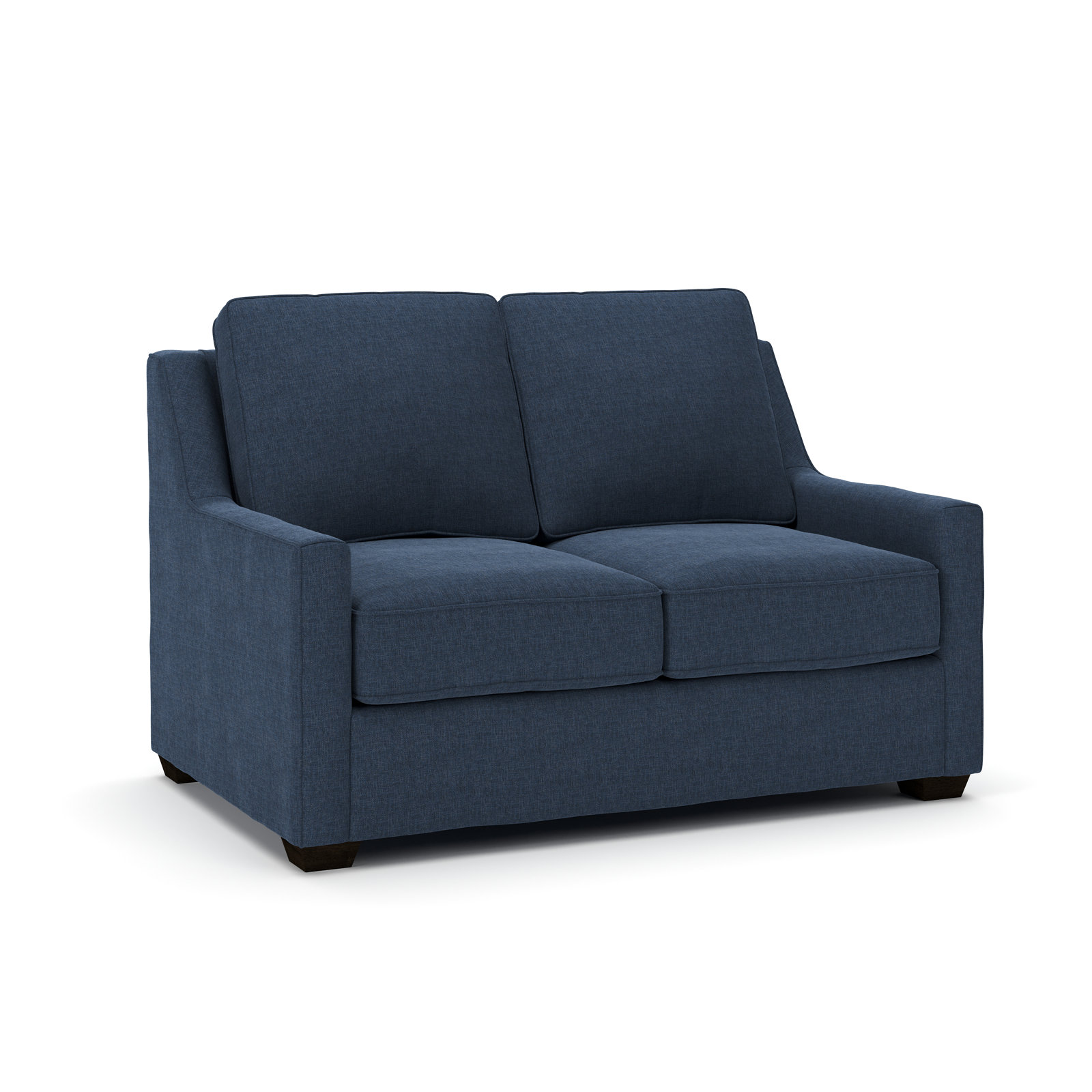 Gemi 56.5'' Upholstered Sofa, Drusky Navy Sustain® Basketweave