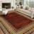 Washable Area Rug Modern Bordered Rug Non Slip Floor CarpetNon Shedding Neutral Rugs for Kitchen Bedroom Living Room-2014422449-2014422456