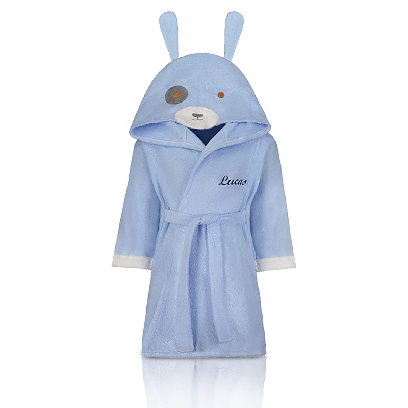 Peignoir de cheville avec capuche pour enfants, M, Oui