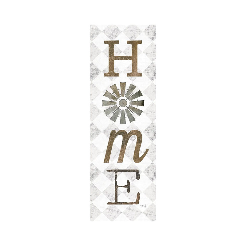 Home With Windmill II by Marla Rae - Panoramic Print on Canvas, Wrapped Canvas, 121.92 cm H x 40.64 cm W x 1.91 cm D